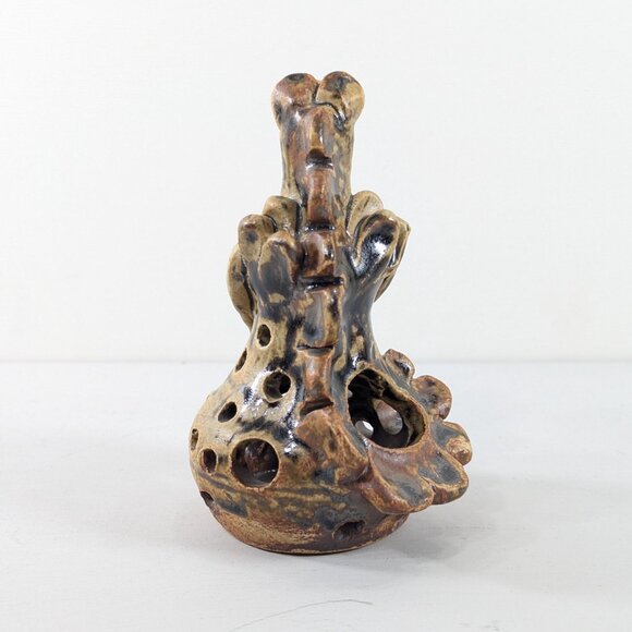 Ceramic Dragon Incense Cone holder, handmade pottery ornament - Picture 6 of 8